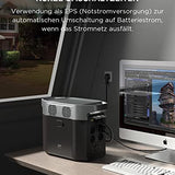 EF ECOFLOW Delta 2 Tragbare Powerstation 1024Wh, Solar Generator LiFePO4-Batterie, erweiterbarer Kapazität bis zu 3kWh, Schnellladung von 0-80% in 50 Mins, Notstromaggregat für Camping, Wohnmobile