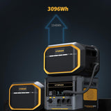 VTOMAN FlashSpeed 1500 Tragbare Powerstation 3096Wh, 1500W (Spitze 3000W) Solar Generator mit Zusatzbatterie, unterstützt AC/DC/Solaraufladung für Camping, Netzunabhängig, Wohnmobil, Notfall