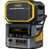 VTOMAN FlashSpeed 1500 Tragbare Powerstation 3096Wh, 1500W (Spitze 3000W) Solar Generator mit Zusatzbatterie, unterstützt AC/DC/Solaraufladung für Camping, Netzunabhängig, Wohnmobil, Notfall