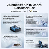 ECOFLOW Tragbare Powerstation RIVER 3, 245 Wh LFP Batterie, bis zu 600 W Leistung, 2× Laufzeit mit GaN, <20 ms USV, 30% kompakterer Solargenerator für den Außenbereich, Camping, Vans