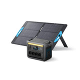 Anker SOLIX C1000 Set Tragbare Powerstation mit 100W Solarpanel, LiFePO4 Akku, 1800W Solargenerator, 4*230V Steckdosen mit max. 2400W Leistung, LFP Powerstation für Outdoor, Camping und Stromreserve