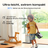 ECOFLOW Tragbare Powerstation River 3 (10 ms USV), 245 Wh LFP Batterie, bis zu 600 W Leistung, <10 ms USV, 30% kompakterer Solargenerator für den Außenbereich, Camping, Vans (Generalüberholt)